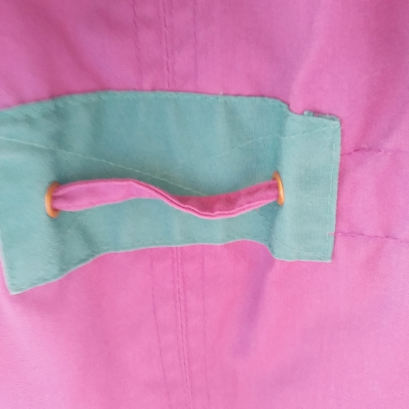 Outer Gear M Purple Turquoise Snap Zip Hoodie Coat - Picture 4 of 13